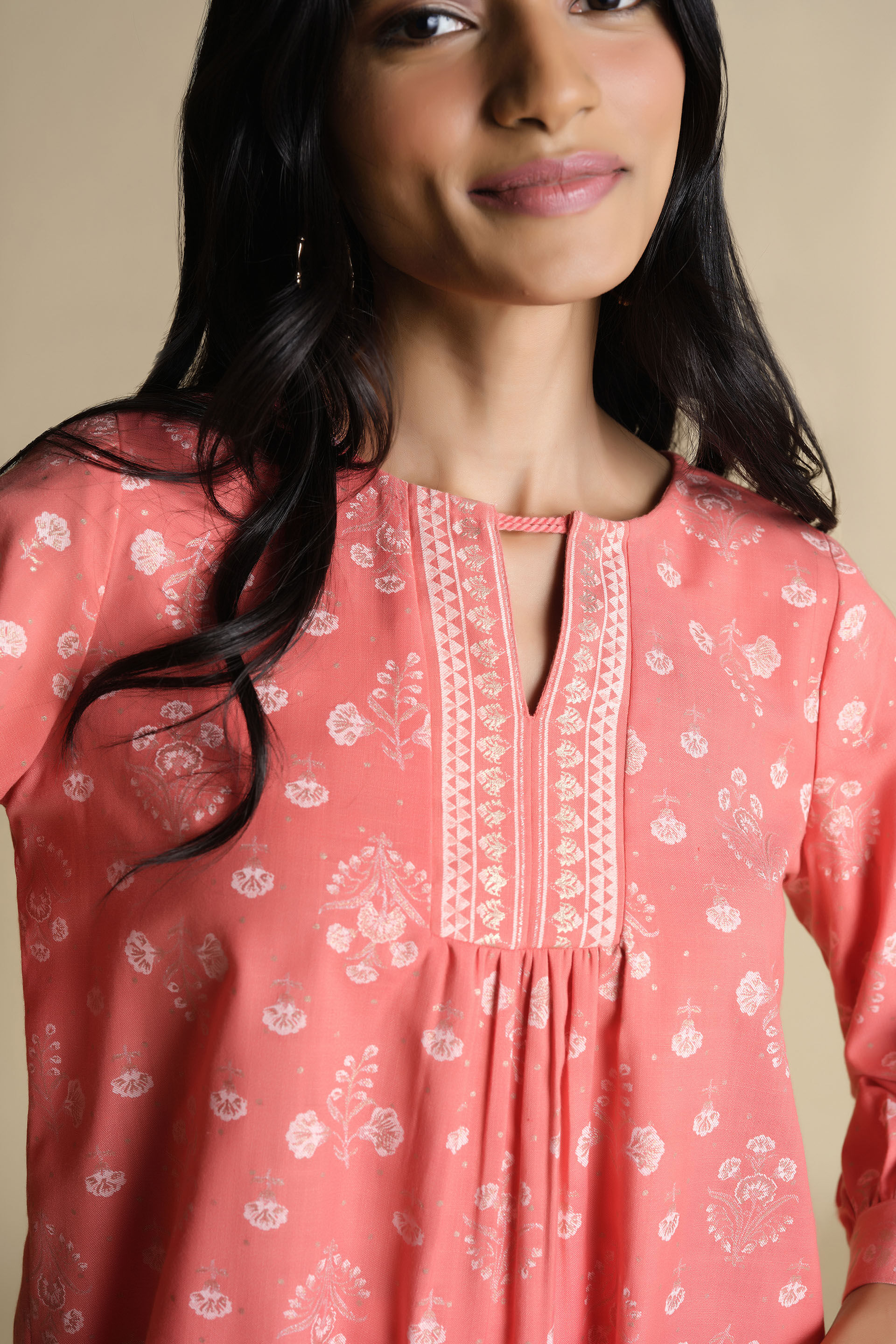 Hoor Top, Coral, image 6